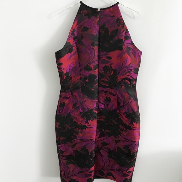 ✨sold✨ carmen marc valvo • magenta fringe dress - Picture 5 of 8